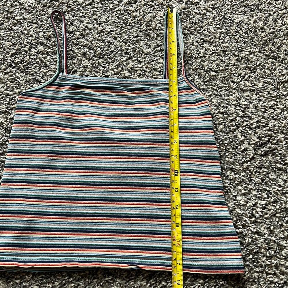 Brandy Melville Multicolored Striped Spaghetti Strap SM Tube Top Boho Festival - Picture 4 of 5